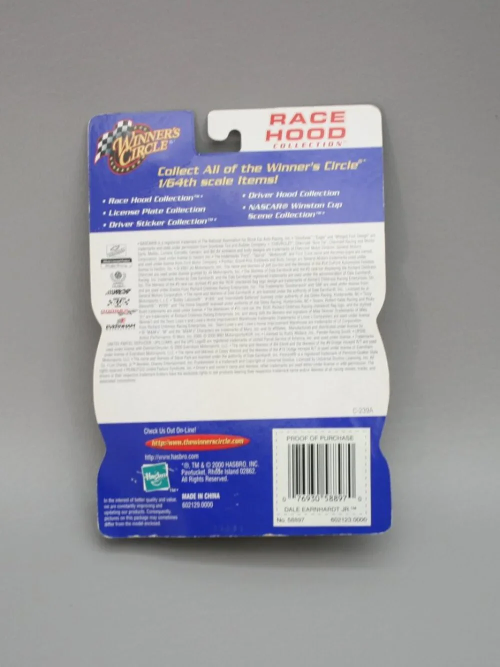 Lot 4 Dale Earnhardt Jr. Winners Circle Race Hood Nascar 1:64 Diecast Stock Cars